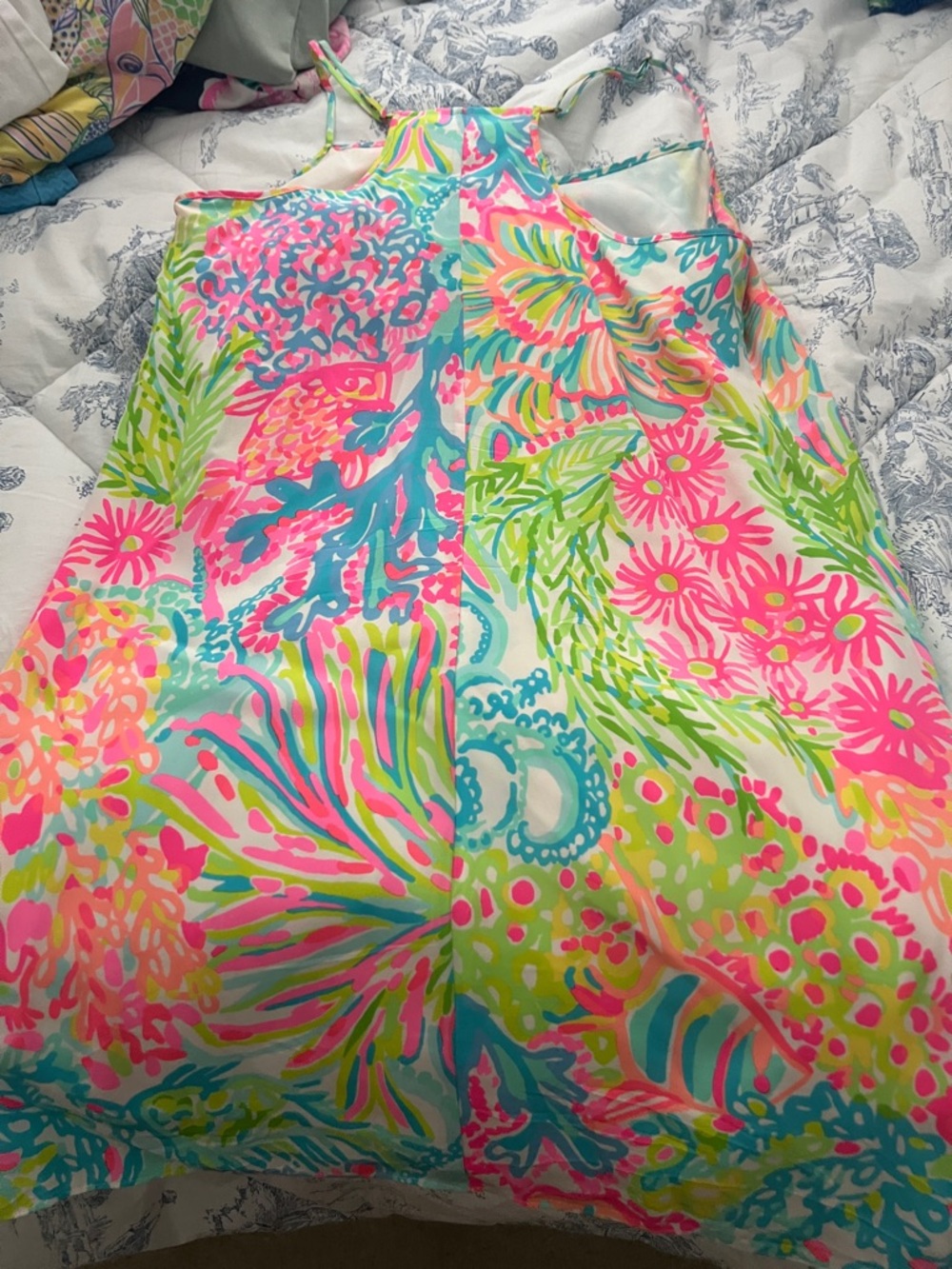 Lilly Pulitzer Bright Multi-Color Tropical Print Dress - Picture 5 of 5